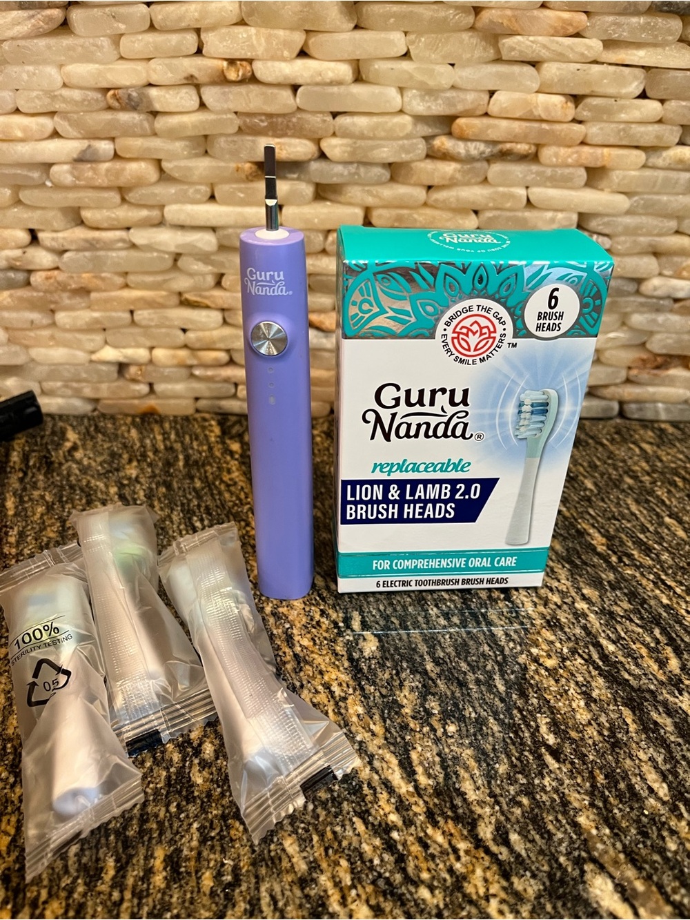 Gurunanda electric toothbrush 9 new replacements heads